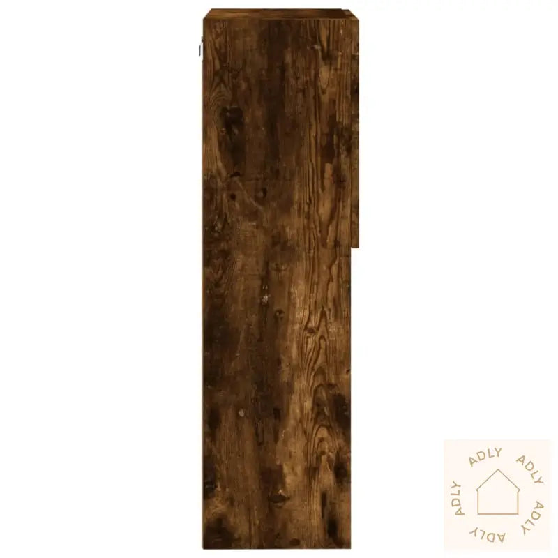 Tv-Benk Med Led-Lys Røkt Eik 40,5X30X102 Cm