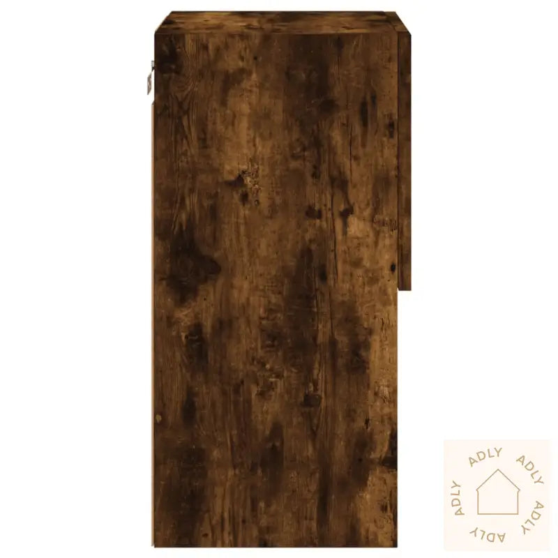 Tv-Benk Med Led-Lys Røkt Eik 30,5X30X60 Cm