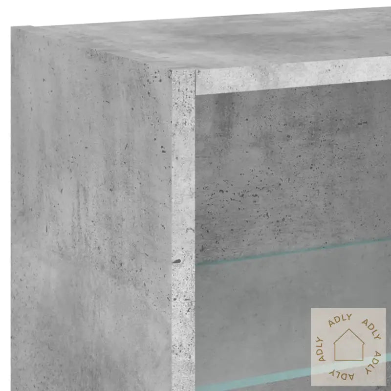 Nattbord Med Led Veggmontert Betonggrå