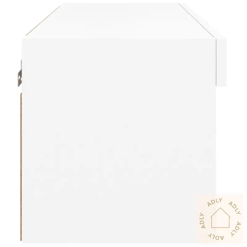 Tv-Benk Med Led-Lys Hvit 60X30X30 Cm