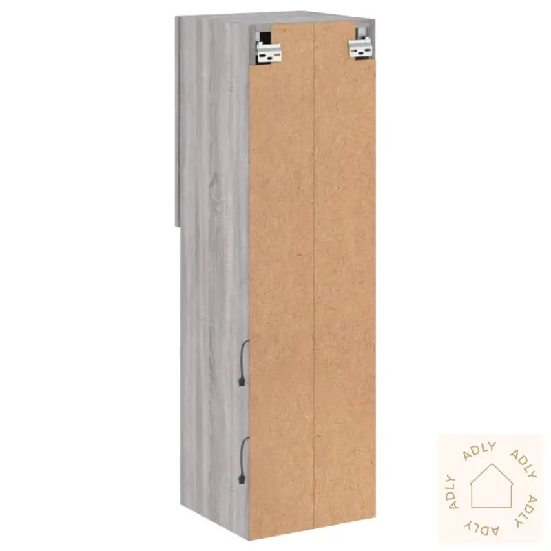 Tv-Benker Med Led-Lys 2 Stk Grå Sonoma 30,5X30X102 Cm