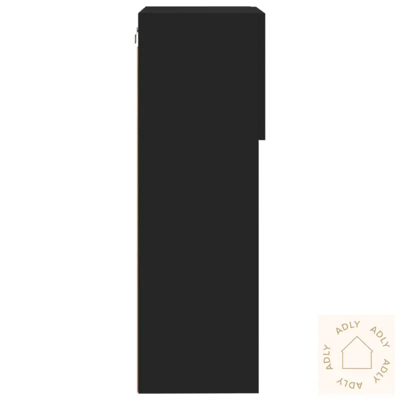 Tv-Benk Med Led-Lys Svart 40,5X30X90 Cm