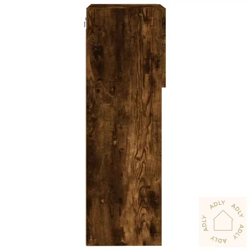 Tv-Benk Med Led-Lys Røkt Eik 40,5X30X90 Cm