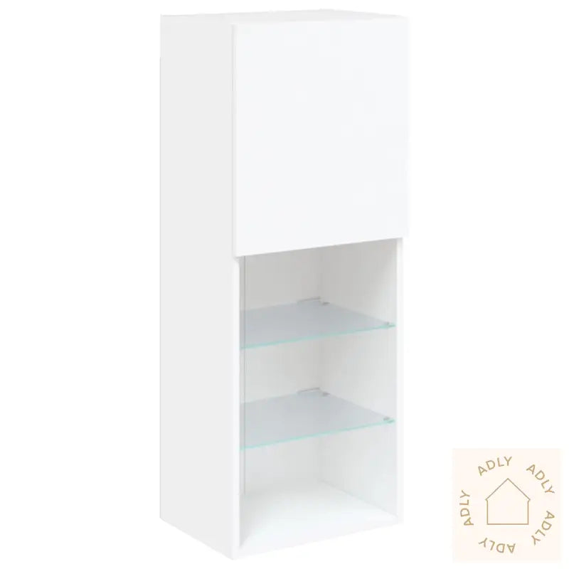 Tv-Benk Med Led-Lys Hvis 40,5X30X102 Cm