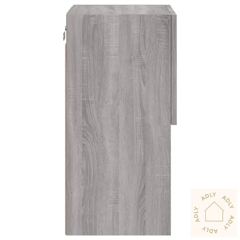 Tv-Benker Med Led-Lys Grå Sonoma 30,5X30X60 Cm