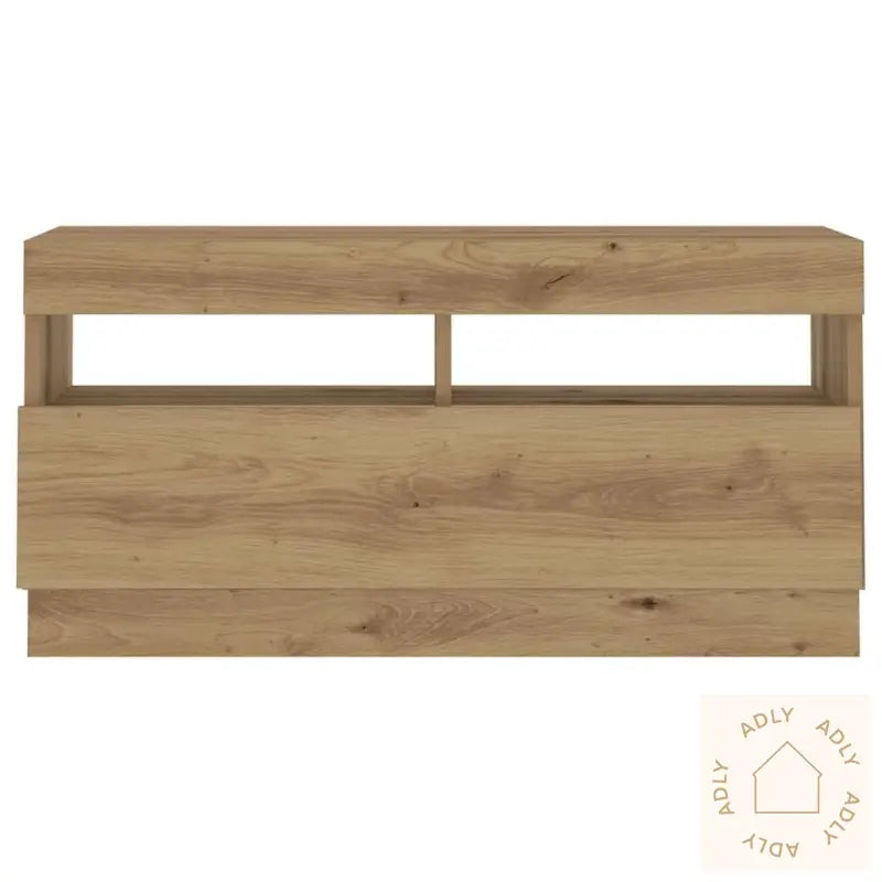 Tv-Benk Med Led-Lys Artisan Eik 260X35X40 Cm Konstruert Tre