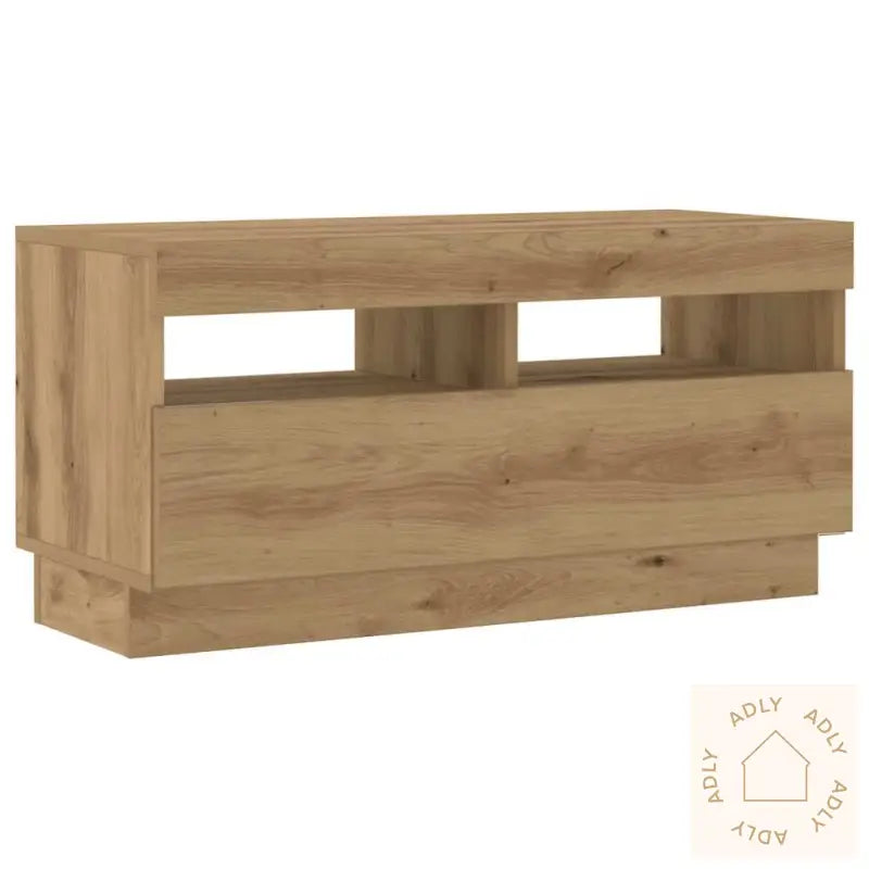 Tv-Benk Med Led-Lys Artisan Eik 260X35X40 Cm Konstruert Tre