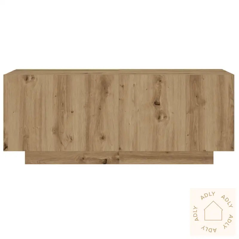 Tv-Benk Med Led-Lys Artisan Eik 260X35X40 Cm Konstruert Tre