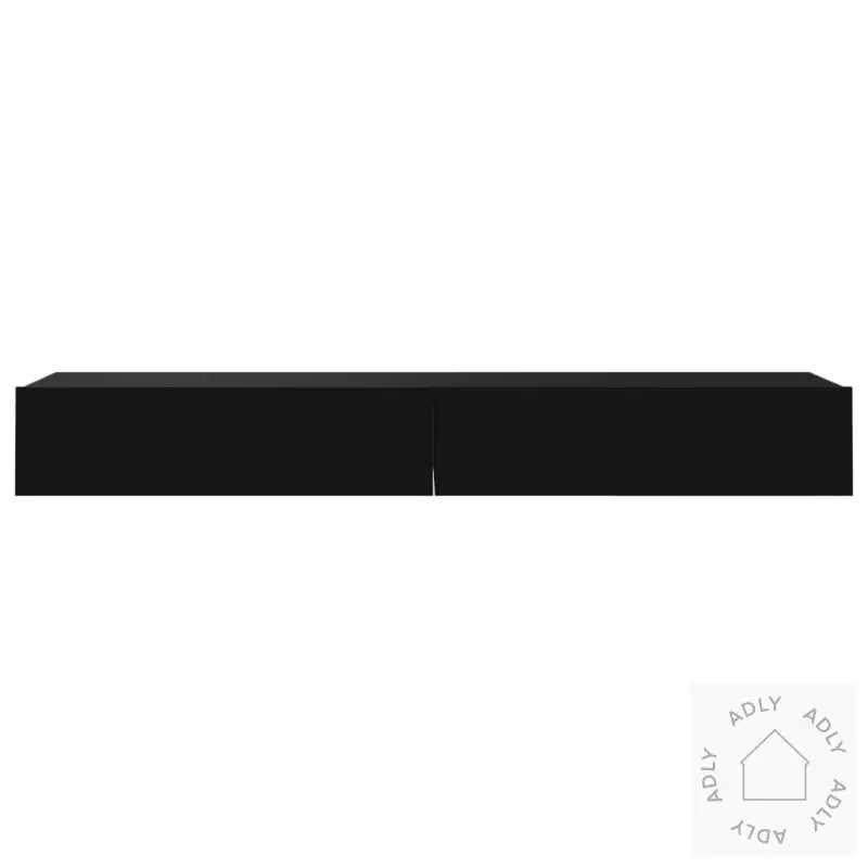 Tv-Benker Med Led-Lys 2 Stk Svart 60X35X15,5 Cm