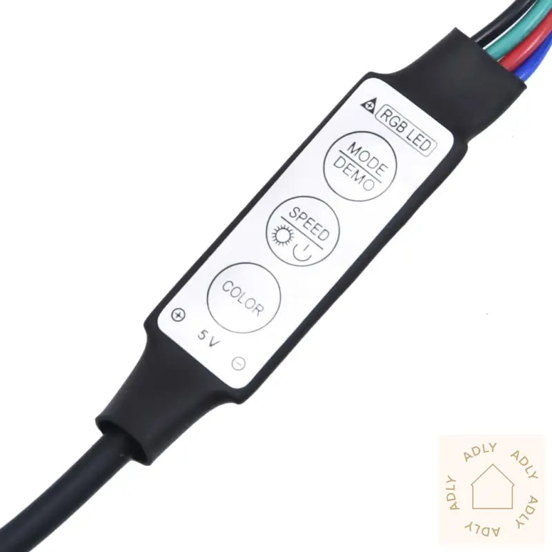 Tv-Benk Med Led-Lys Røkt Eik 60X35X15,5 Cm