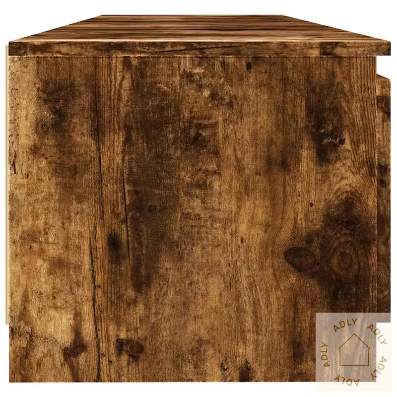 Tv-Benk Med Led Røkt Eik 140X40X36 Cm