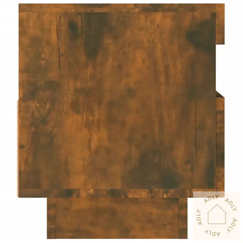 Tv-Benk Med Led-Lys Røkt Eik 80X35X40 Cm