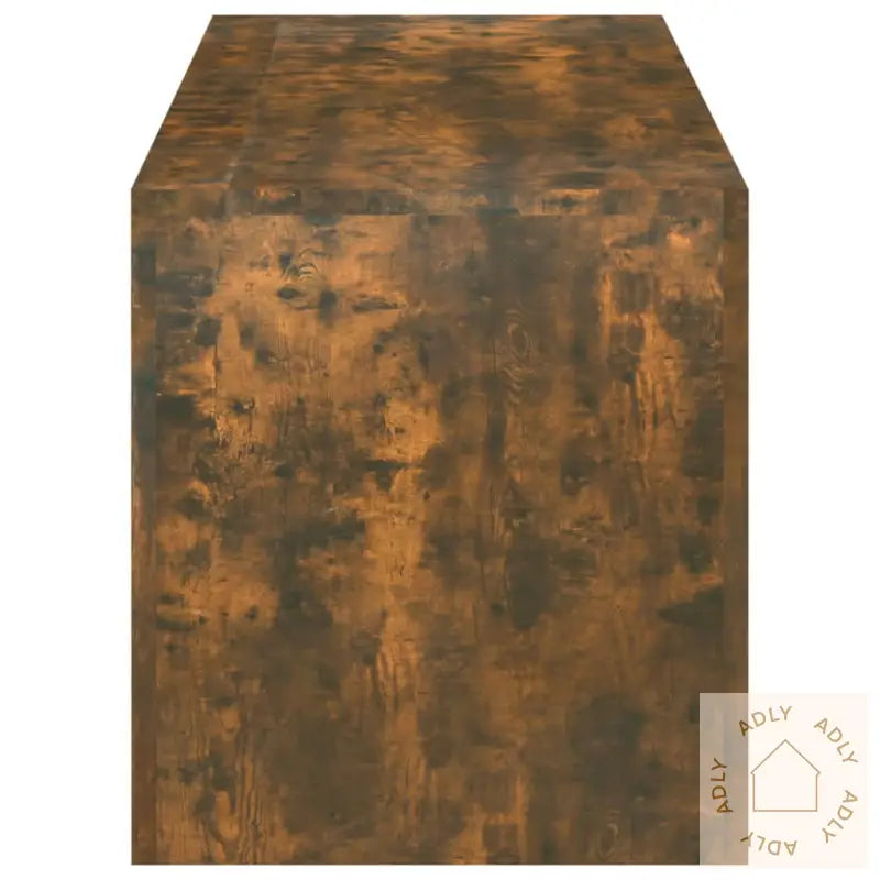 Tv-Benk Med Led-Lys Røkt Eik 120X35X40 Cm