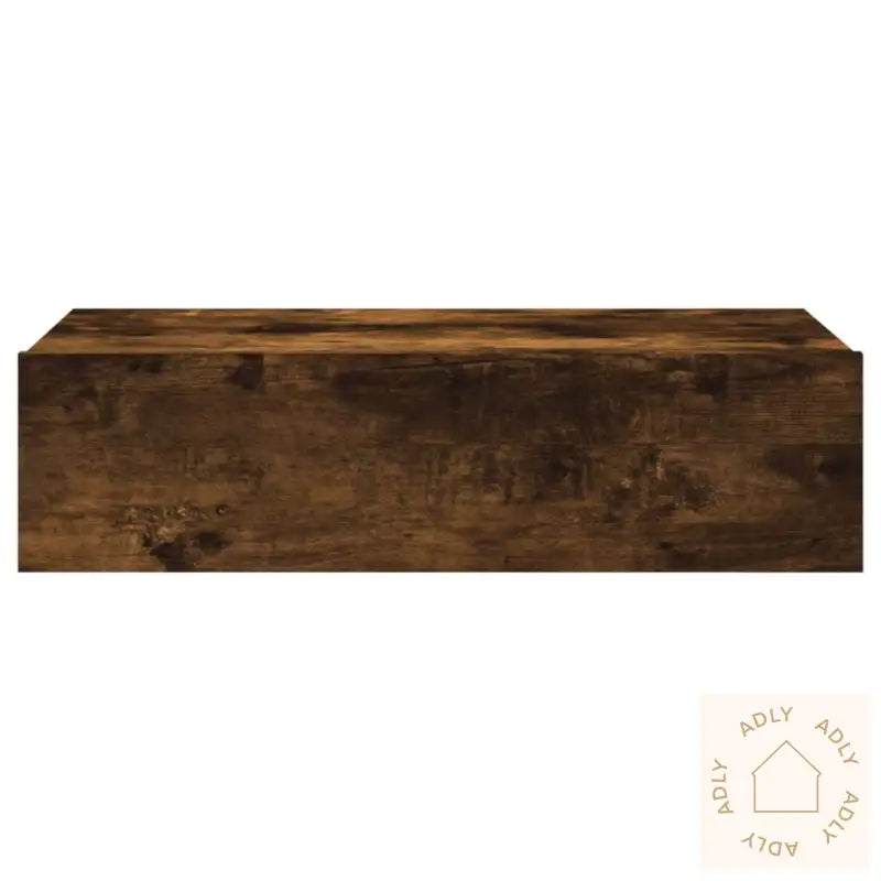 Tv-Benk Med Led-Lys Røkt Eik 60X35X15,5 Cm