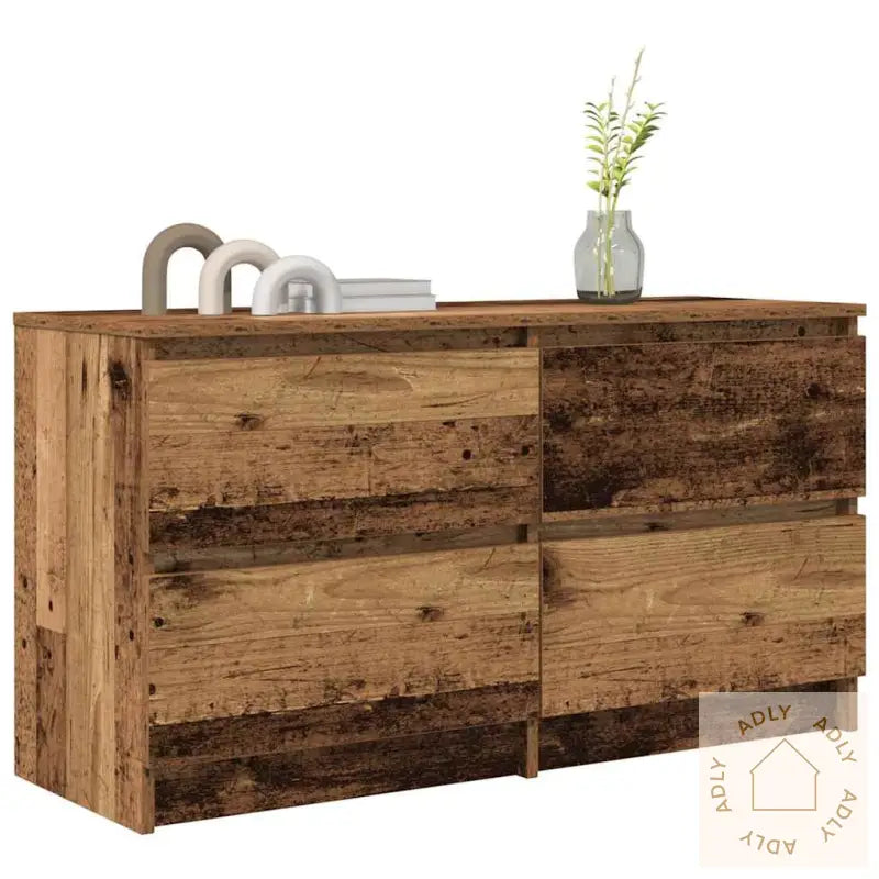 Tv-Benk Gammelt Tre 100X35X54 Cm Konstruert Tre