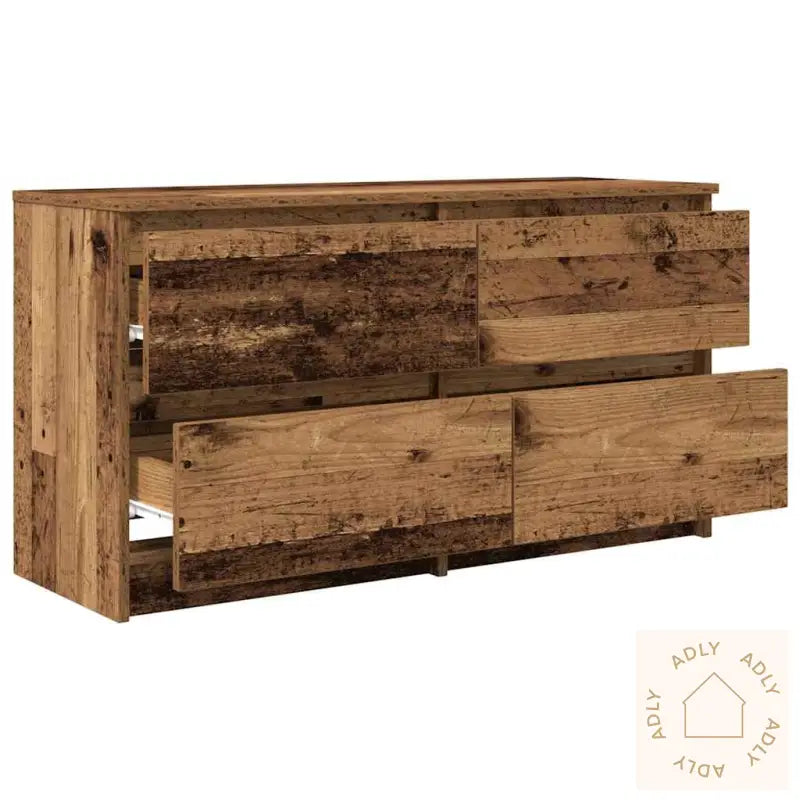 Tv-Benk Gammelt Tre 100X35X54 Cm Konstruert Tre