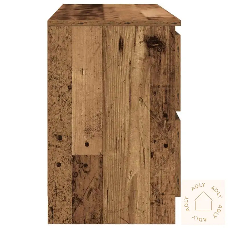 Tv-Benk Gammelt Tre 100X35X54 Cm Konstruert Tre