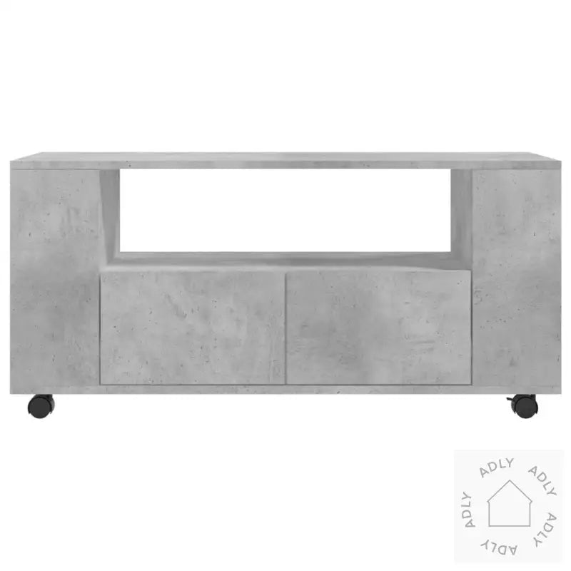 Tv-Benk Betonggrå 102X34,5X43 Cm Konstruert Tre