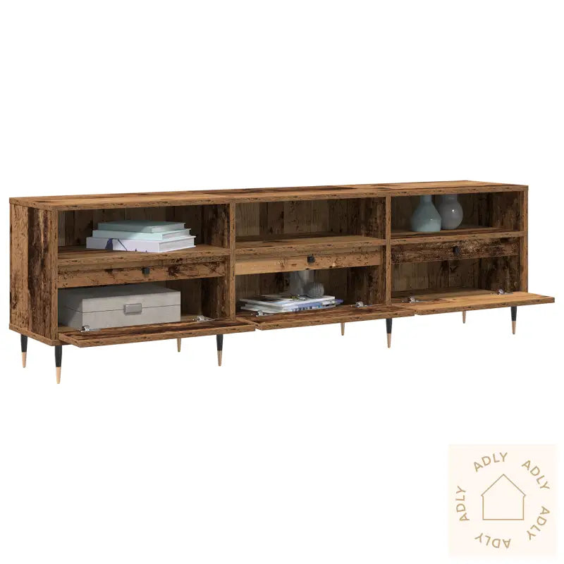 Tv Skap Gammelt Tre 150X30X44,5 Cm Konstruert Tre