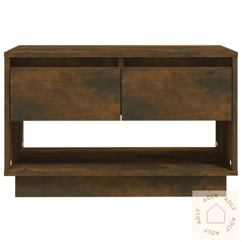Tv-Benk Røkt Eik 70X41X44 Cm Konstruert Tre