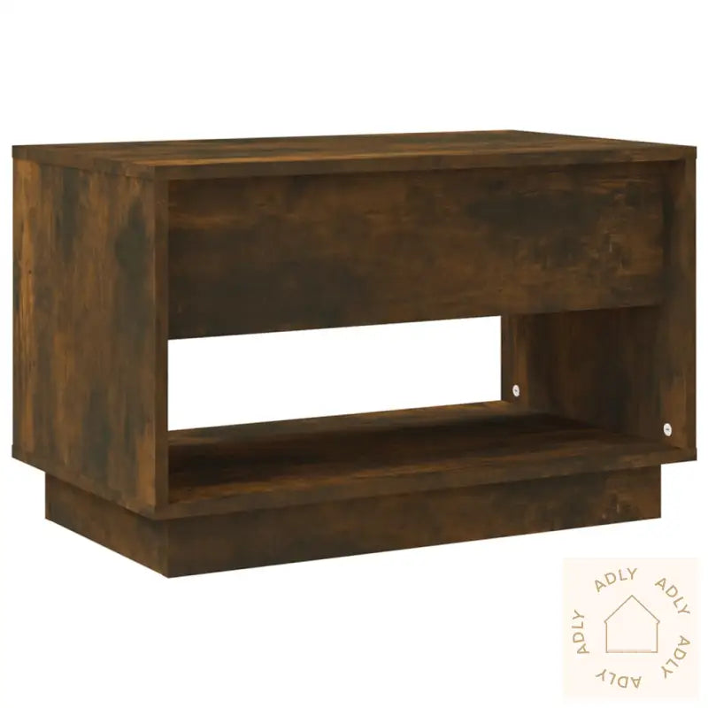 Tv-Benk Røkt Eik 70X41X44 Cm Konstruert Tre