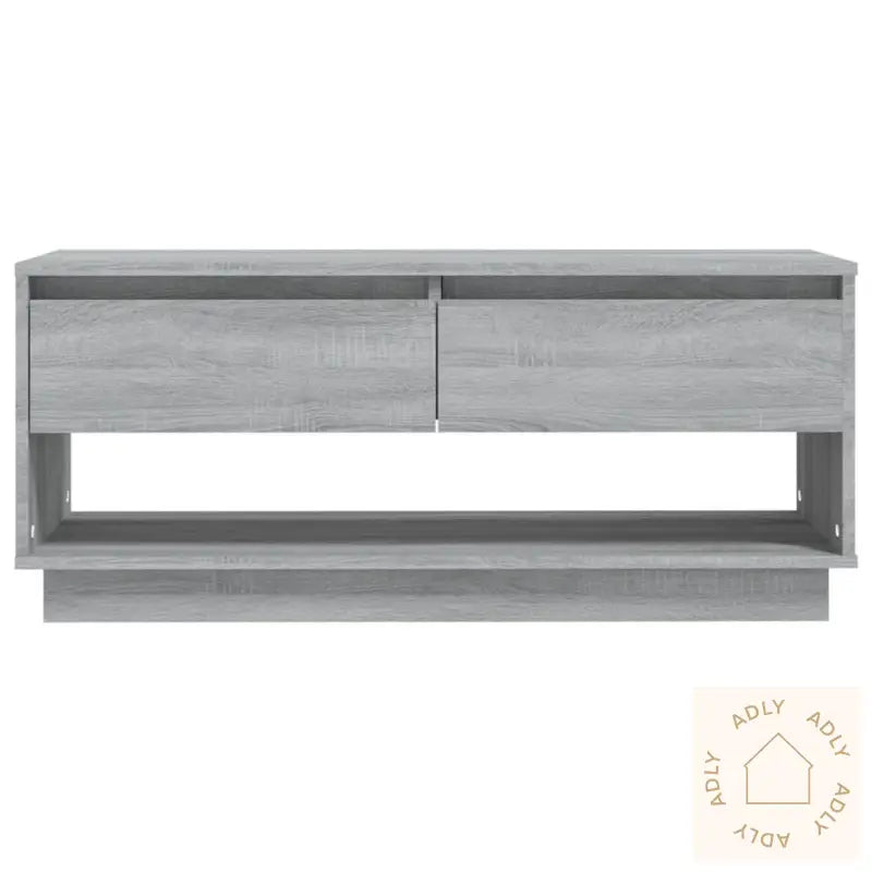 Tv-Benk Grå Sonoma 102X41X44 Cm Konstruert Tre