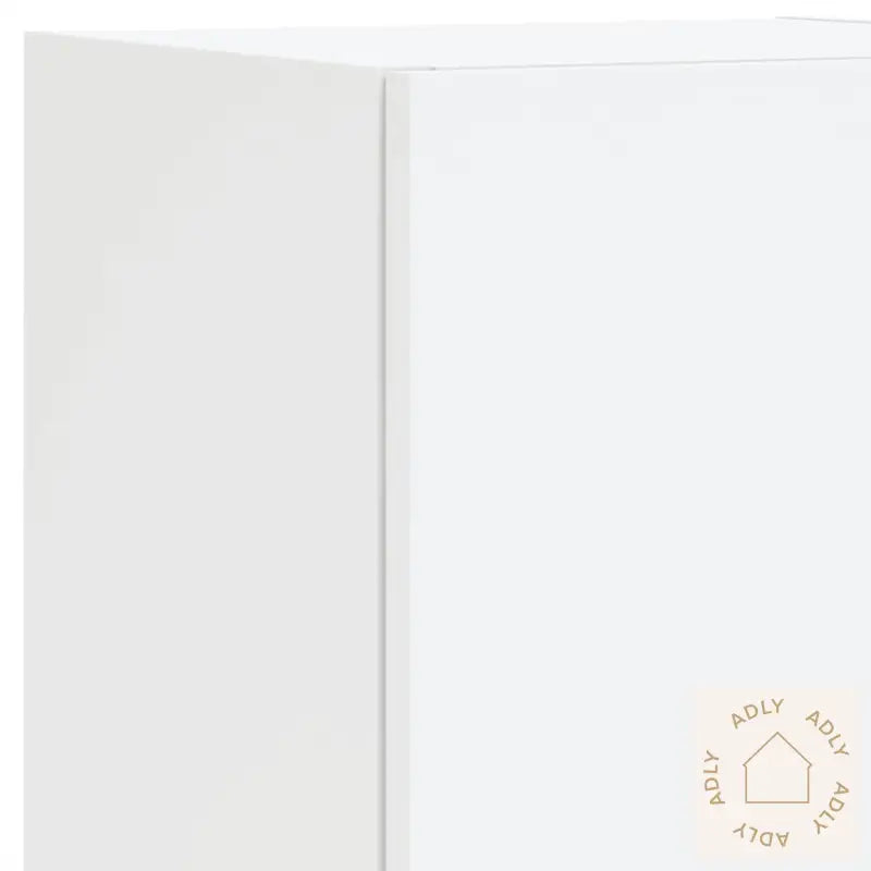 Vegghengte Tv-Enheter Med Led 4 Deler Hvit Konstruert Tre