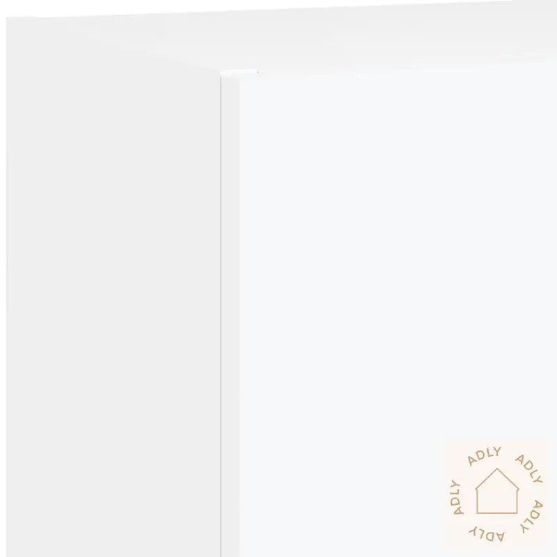 Vegghengte Tv-Enheter Med Led 4 Deler Hvit Konstruert Tre