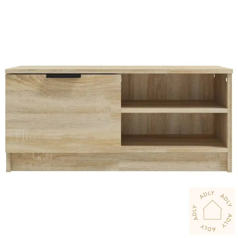 Tv-Benker 2 Stk Sonoma Eik 80X35X36,5 Cm Konstruert Tre