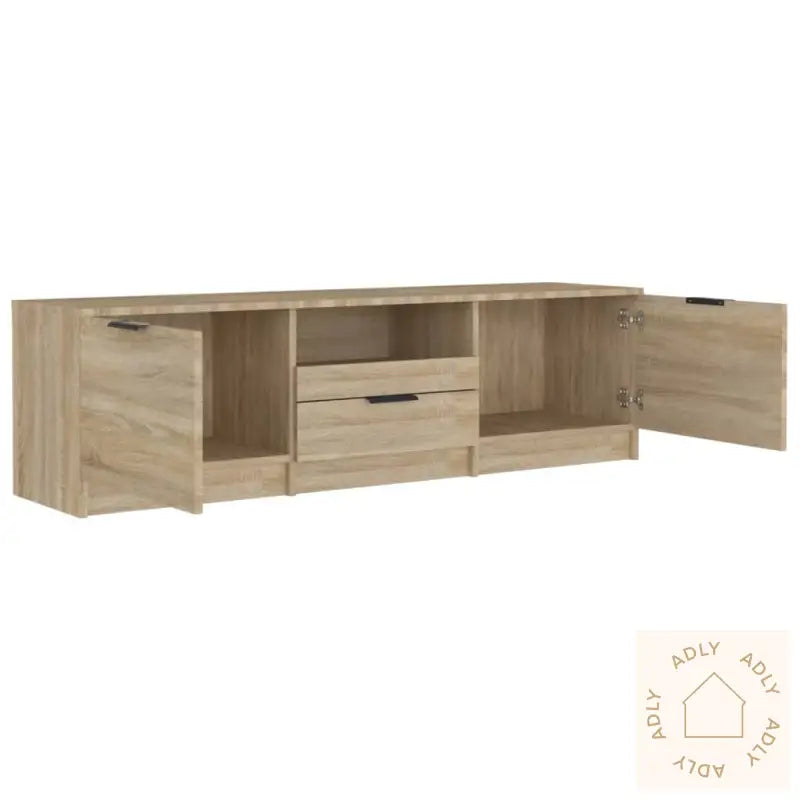 Tv-Benk Sonoma Eik 140X35X40 Cm Konstruert Tre