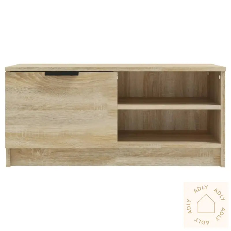 Tv-Benk Sonoma Eik 80X35X36,5 Cm Konstruert Tre