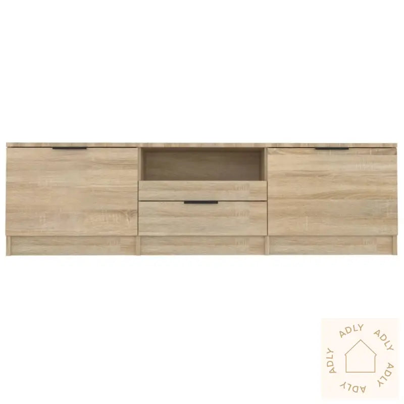 Tv-Benk Sonoma Eik 140X35X40 Cm Konstruert Tre