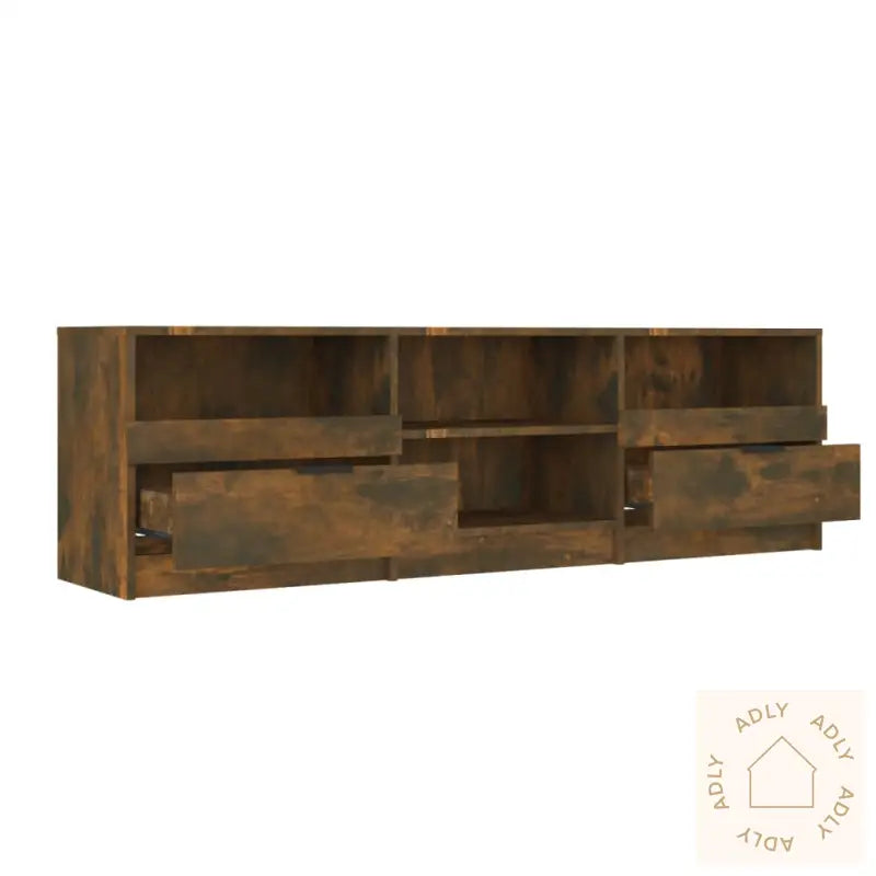 Tv-Benk Røkt Eik 150X33,5X45 Cm Konstruert Tre