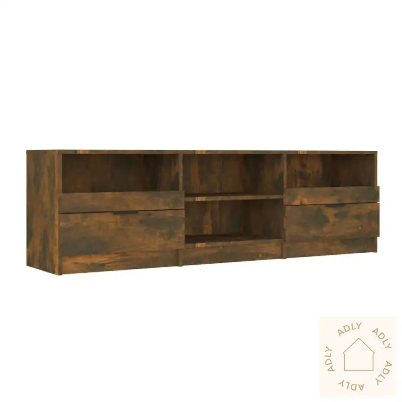 Tv-Benk Røkt Eik 150X33,5X45 Cm Konstruert Tre