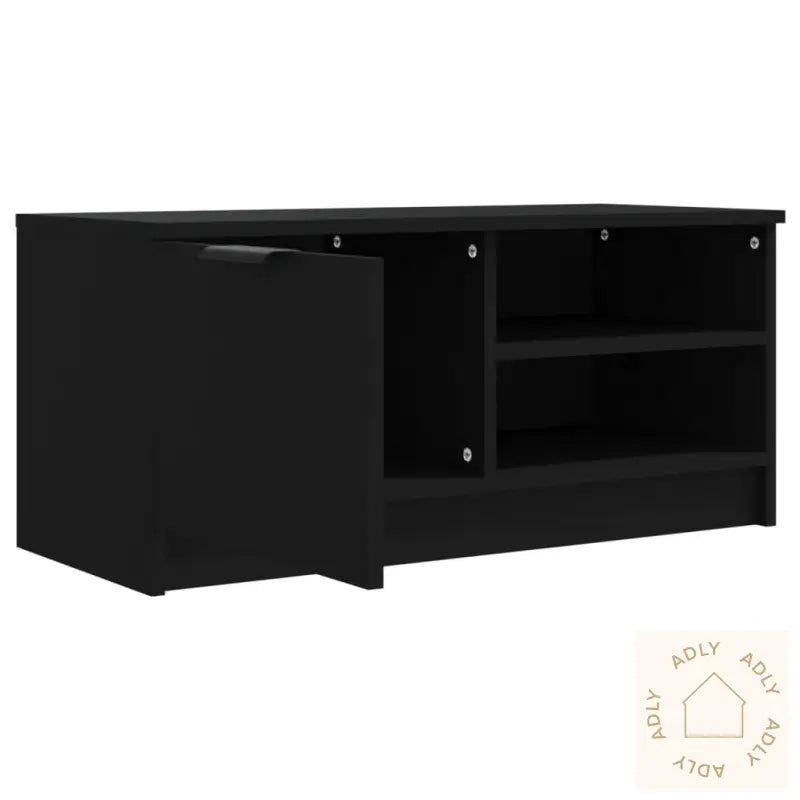 Tv-Benker 2 Stk Svart 80X35X36,5 Cm Konstruert Tre