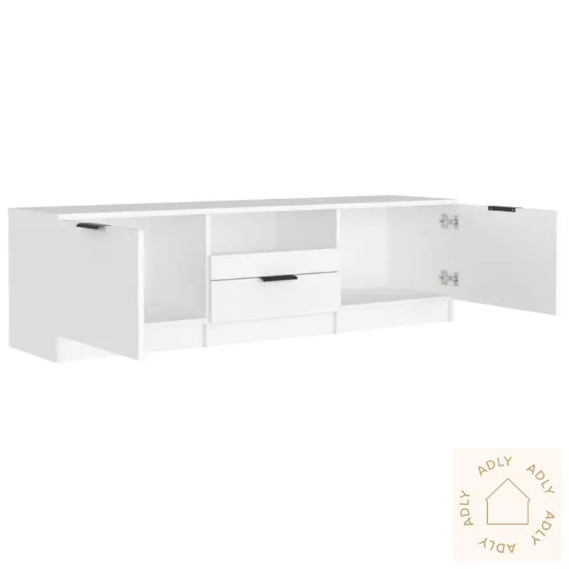 Tv-Benk Hvit 140X35X40 Cm Konstruert Tre