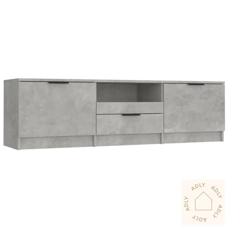 Tv-Benk Betonggrå 140X35X40 Cm Konstruert Tre