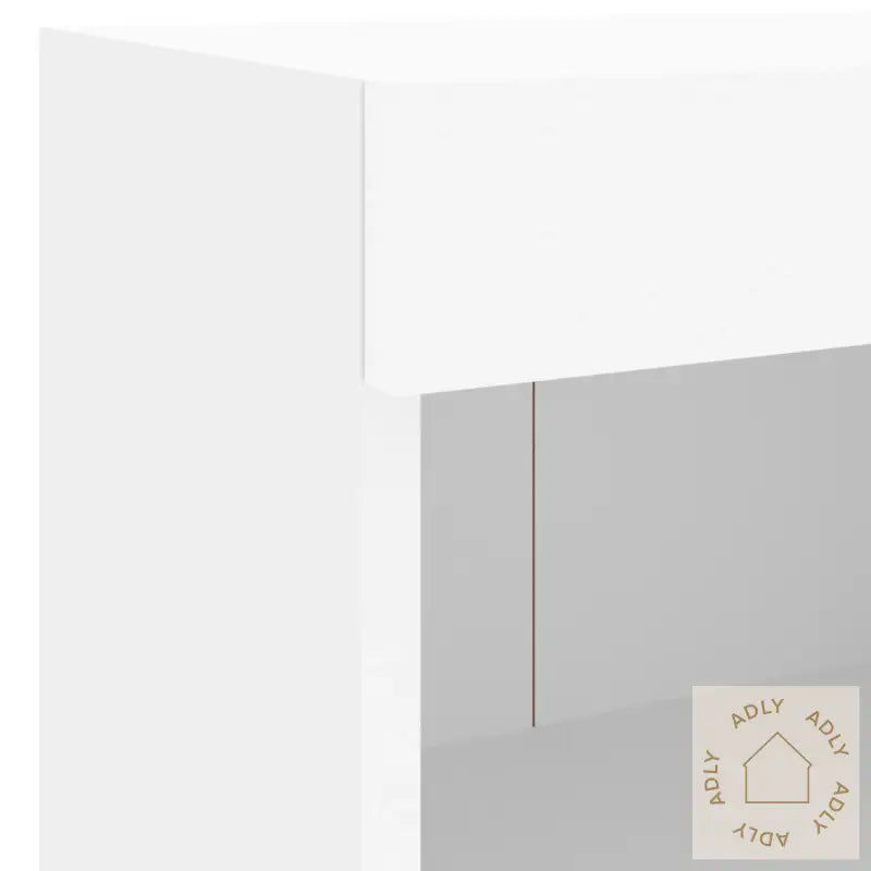 Vegghengte Tv-Enheter Med Led 5 Deler Hvit Konstruert Tre