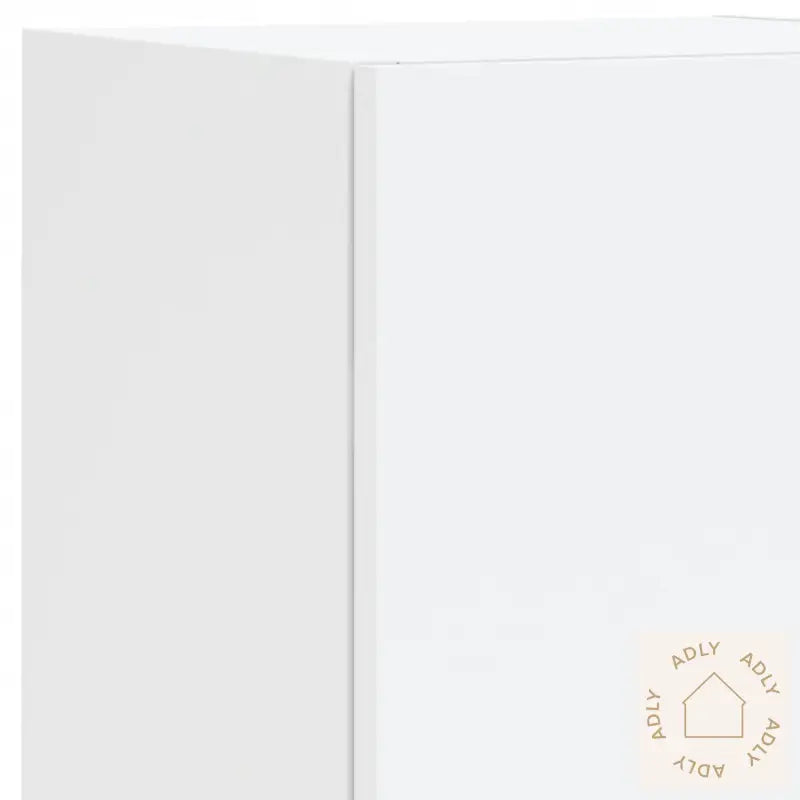 Vegghengte Tv-Enheter Med Led 5 Deler Hvit Konstruert Tre