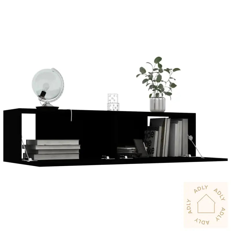 Tv-Benk Svart 120X30X30 Cm Konstruert Tre