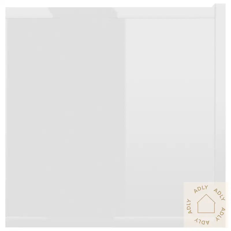 Tv-Benk Høyglans Hvit 120X30X30 Cm Konstruert Tre