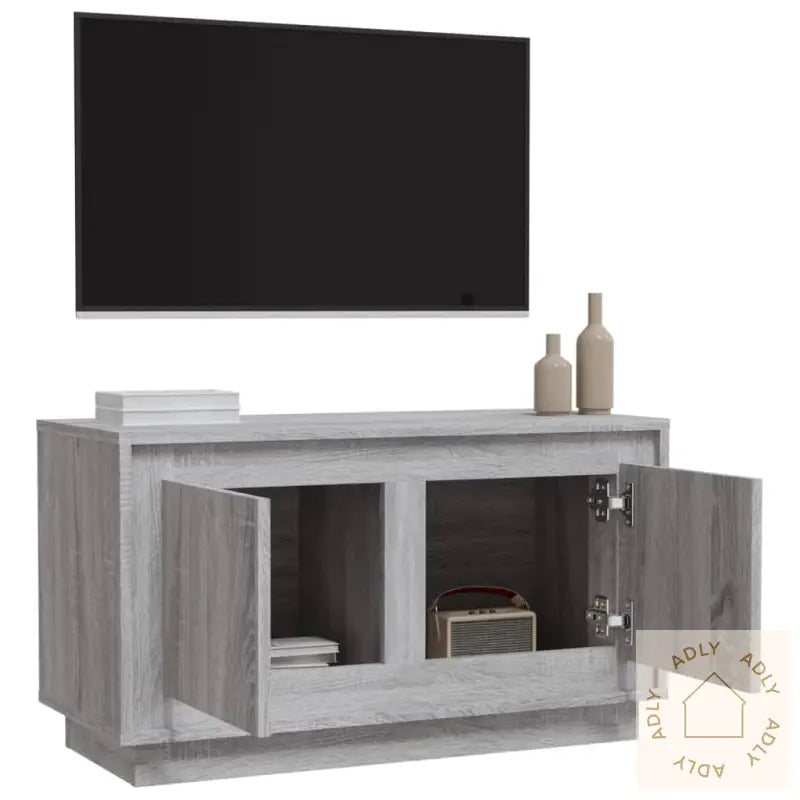 Skoskap Grå Sonoma 100X35X55 Cm Konstruert Tre