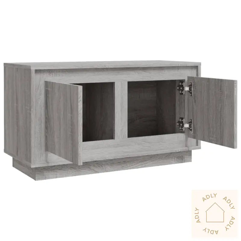 Skoskap Grå Sonoma 100X35X55 Cm Konstruert Tre