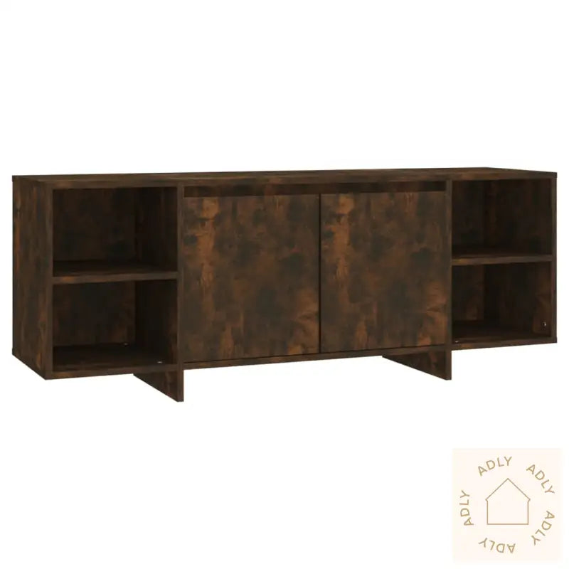 Tv-Benk Røkt Eik 130X35X50 Cm Konstruert Tre