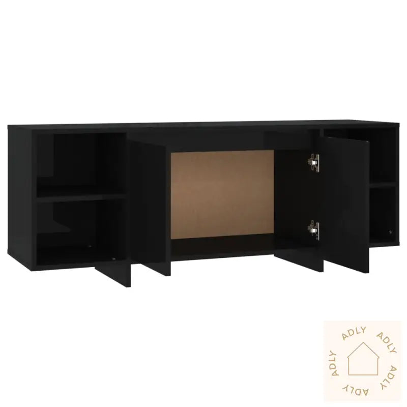 Tv-Benk Svart 130X35X50 Cm Konstruert Tre