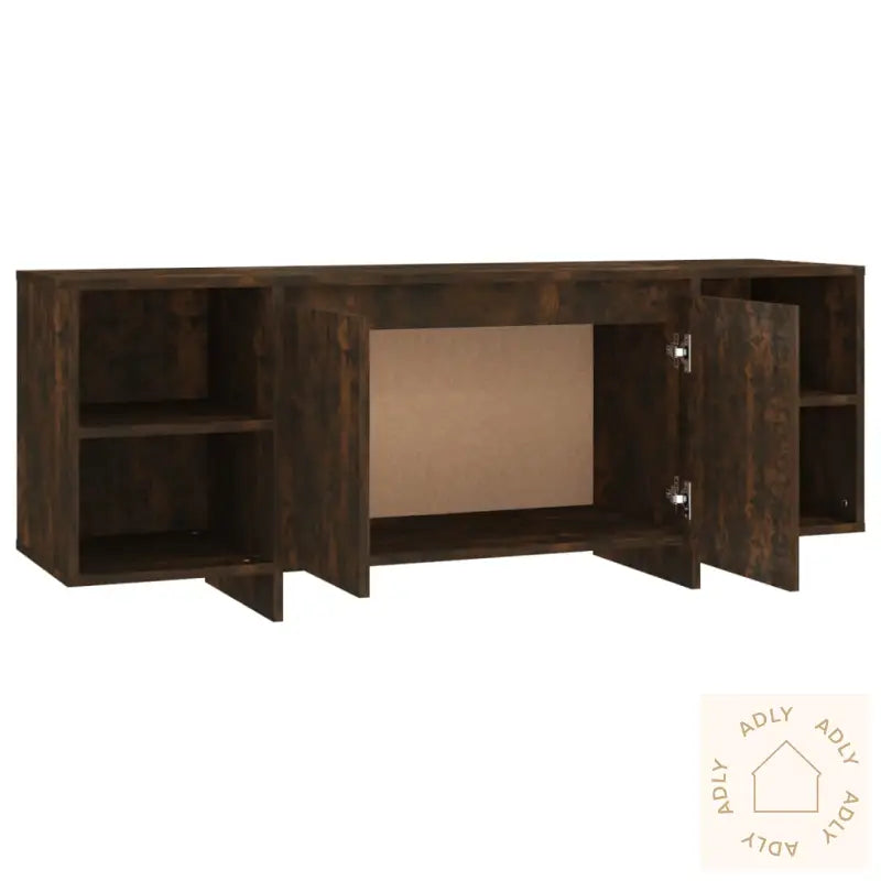 Tv-Benk Røkt Eik 130X35X50 Cm Konstruert Tre