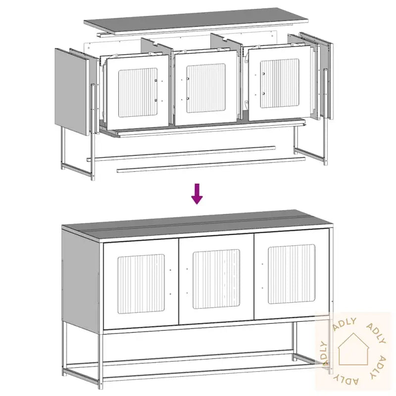 Tv-Skap Hvit 100,5X39X60,5 Cm Kaldvalset Stål