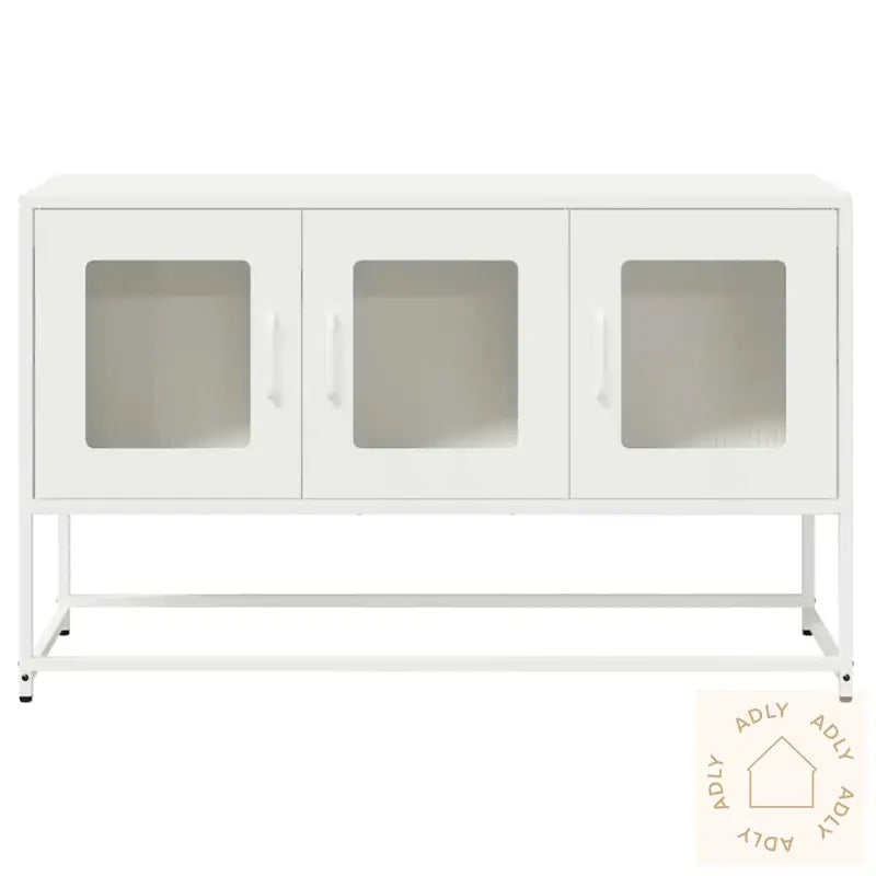 Tv-Skap Hvit 100,5X39X60,5 Cm Kaldvalset Stål