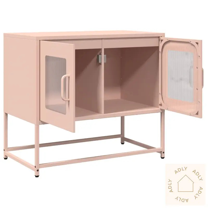 Tv-Skap Rosa 68X39X60,5 Cm Kaldvalset Stål