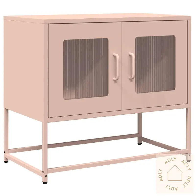 Tv-Skap Rosa 68X39X60,5 Cm Kaldvalset Stål